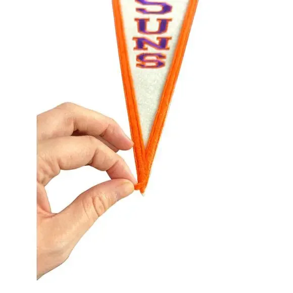 American Vtg Winning Streak- 90s Phoenix Suns- NBA Basket Mini Felt Flag- 15x6" - Picture 2 of 7